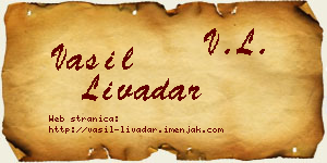 Vasil Livadar vizit kartica